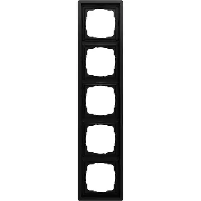 Gira Abdeckrahmen 5-fach F100 schwarz matt (0215174)