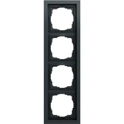 Gira Abdeckrahmen 4-fach F200 flach anthrazit matt (0214735)