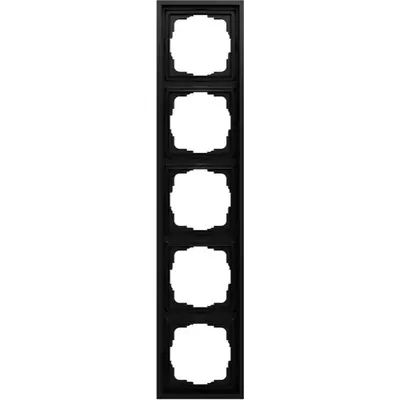 Gira Abdeckrahmen 5-fach F300 schwarz matt (021584)