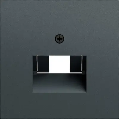 Gira Zentralplatte für RJ45-Anschlussdose 1- und 2-fach System 70 anthrazit matt (027073)