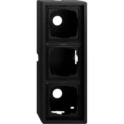 Gira Aufputzdose F100 3-fach mattschwarz (0063174)