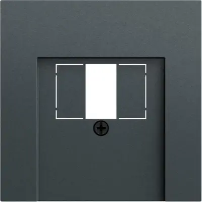 Gira Zentralplatte für TAE und USB System 70 anthrazit matt (027673)