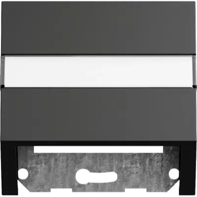 Gira Universal-Datenabdeckung mit Tragring System 70 schwarz matt (087074)