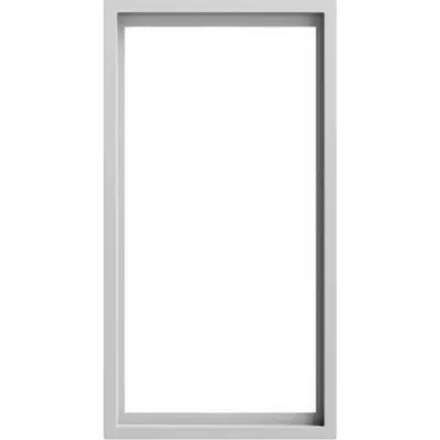 Gira Abdeckrahmen 2-fach ohne Mittelsteg F300 grau matt (100286)