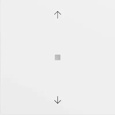 Gira KNX Wippe 1-fach mit Pfeilsymbolen System 70 Reinweiß matt (517272)