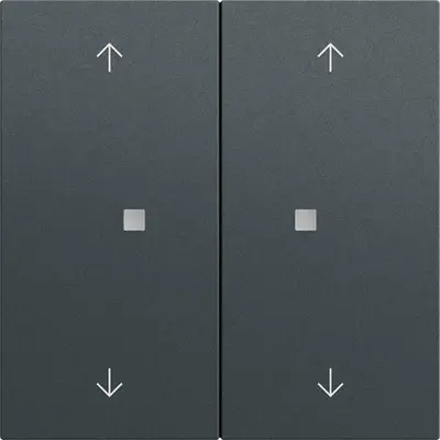 Gira KNX Wippe 2-fach mit Pfeilsymbolen System 70 Anthrazit matt (517473)