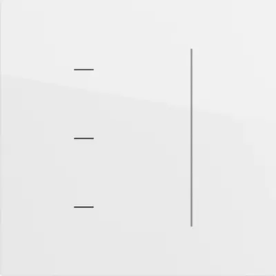 Gira Touch-Dimmer-Bedienaufsatz System 3000 System 70 Reinweiß glänzend (536570)