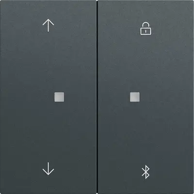 Gira System 3000 Bluetooth-Bedienaufsatz mit Pfeilsymbolen System 70 Anthrazit matt (536773)