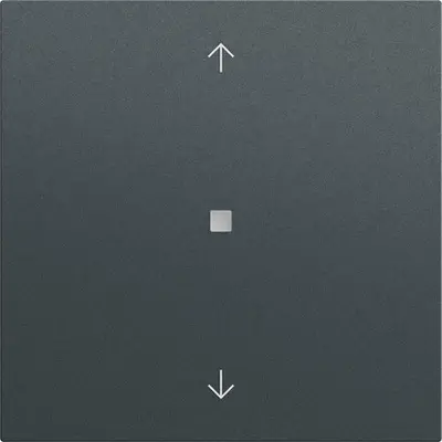Gira System 3000 Bluetooth Jalousie-/Tastdimmer-Bedienaufsatz mit Pfeilsymbolen System 70 anthrazit matt (538273)