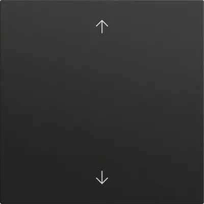 Gira Ersatzwippe mit Pfeilsymbolen für System 3000 Bedienaufsätze System 70 Schwarz matt (538974)