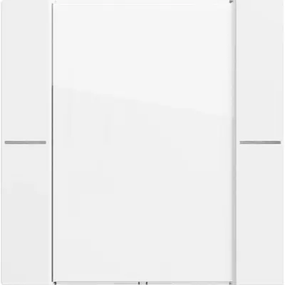 Gira wippenset 1-voudig met tekstkader voor tastsensor 4.70 wit mat (577172)