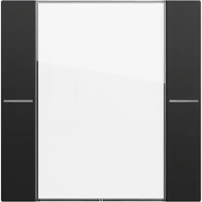 Gira wippenset 1-voudig met tekstkader voor tastsensor 4.70 zwart mat (577174)