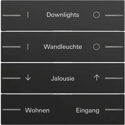 Gira wip voor wippenset 4-voudig individueel voor tastsensor 4.70 zwart mat (862474)
