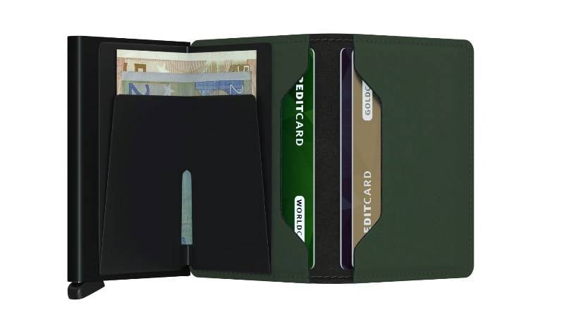 Secrid slimwallet matte Green  Black