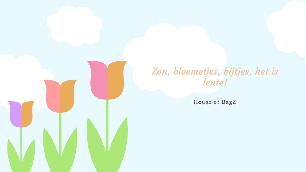 Zon, bloemetjes, bijtjes, het is lente!