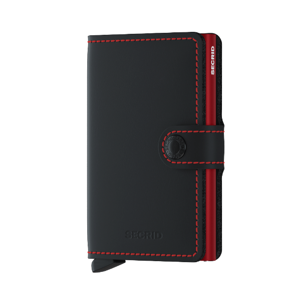 Secrid miniwallet Matte  Black & Red