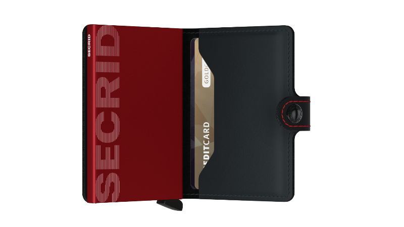Secrid miniwallet Matte  Black & Red