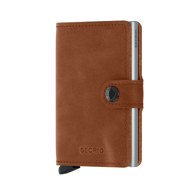 Secrid Miniwallet Vintage Cognac Silver