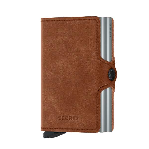 Secrid twinwallet Vintage cognac silver