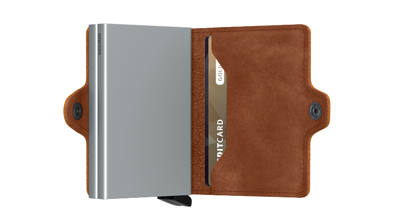 Secrid twinwallet Vintage cognac silver