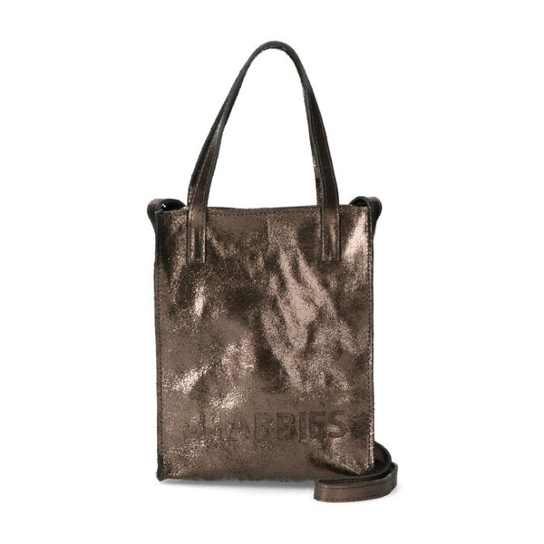 leren shopper XS Vegetable Sparkling Leather
