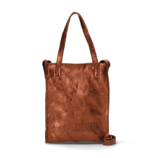 Shabbies Amsterdam leren shopper XS Vegetable Sparkling Leather