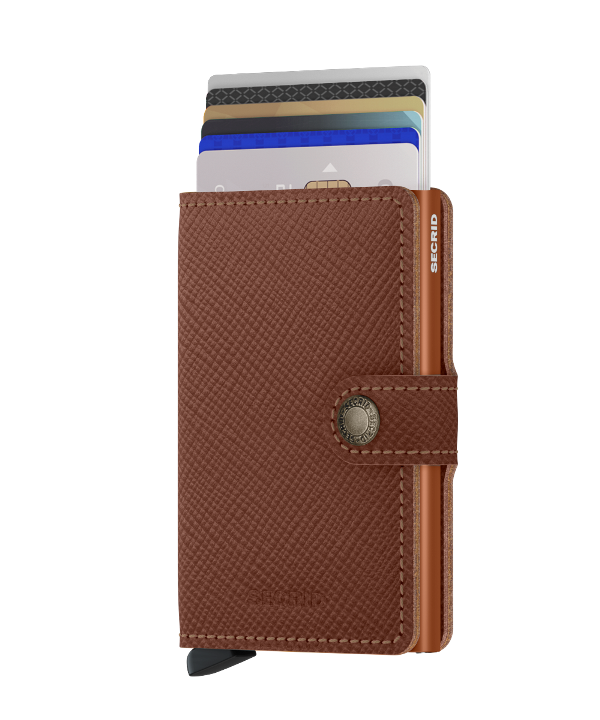 Secrid Miniwallet Saffiano MSa caramel