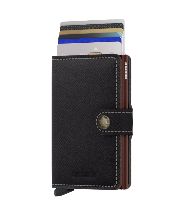 Secrid Miniwallet Saffiano MSa Brown