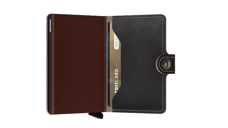 Secrid Miniwallet Saffiano MSa Brown