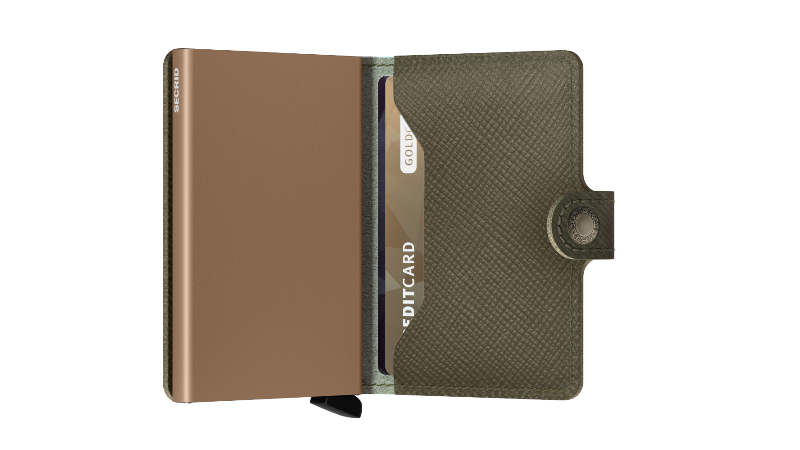 Secrid Miniwallet Saffiano MSa Olive