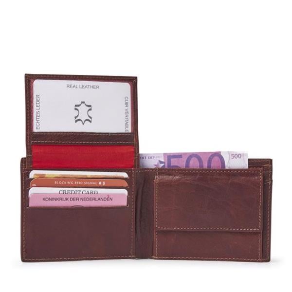 H. J. de Rooy leren heren portemonnee/billfold