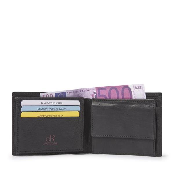 H. J. de Rooy leren heren portemonnee/billfold