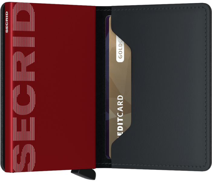 Secrid slimwallet matte Black - Red