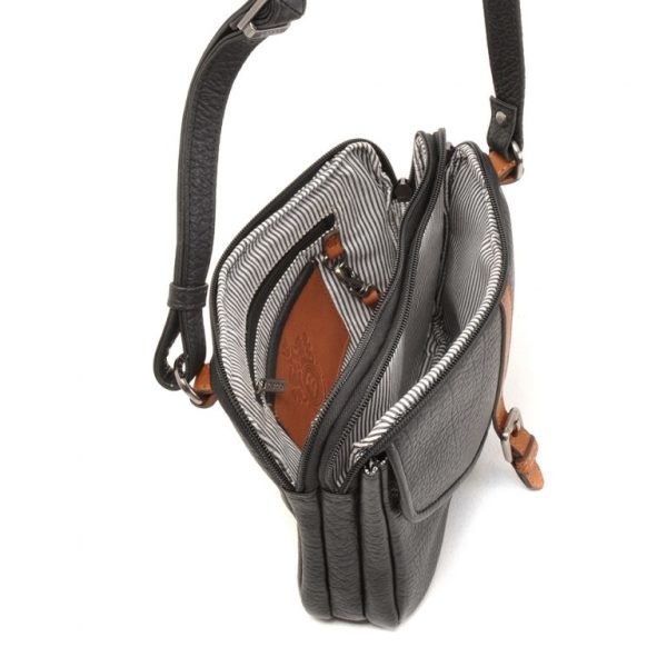 Berba Leren  dames tas crossbody 125-041