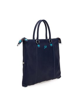 leren shoppingbag G3 PLUS SIZE  L Ruga Basic blue
