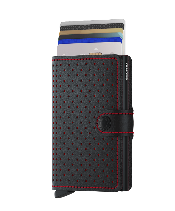 Secrid Miniwallet Perforated Black Red