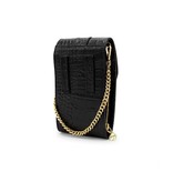 MŌSZ Phone-Bag croco Black gold