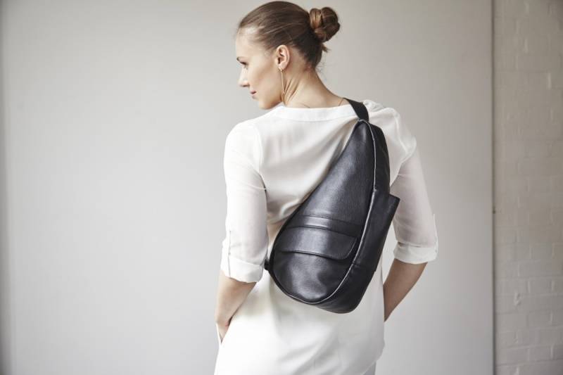 Healthy Back Bag Leather Small Black 5303 -BK