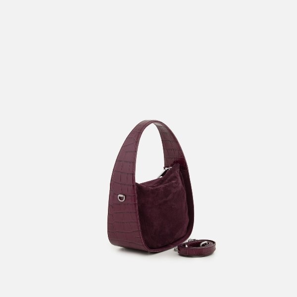 Arcadia Italiaanse Leren  damestas  Elda small Hobo CamBa