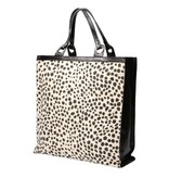 Revival Premium Bags shopper boodschappentas canvas met leer