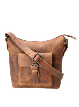 Revival Premium Bags Leren  dames schoudertas hunter brown 985