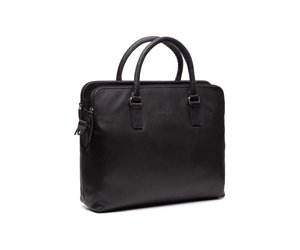 STILORD Dalton Conferentiemap Leer Vintage Documententas A4 Laptoptas voor 13,3 inch MacBook Lederen Portfolio Aktetas Echt Leer Kleur:zwart