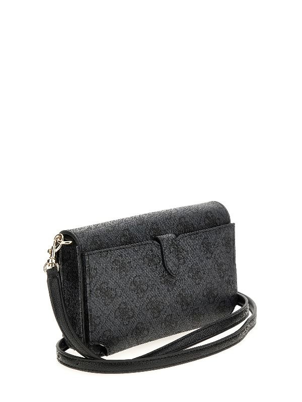 Guess Noelle crossbodytasje mini 4g-Coal logo