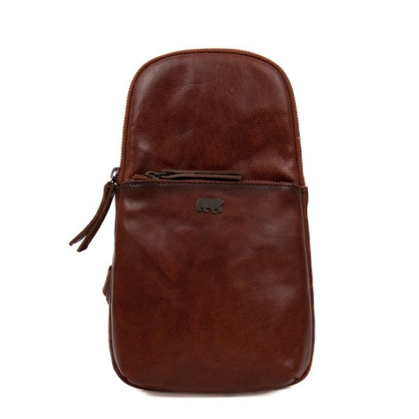 Bear Design Crossbody tas 'Melle' cognac - AD 42778