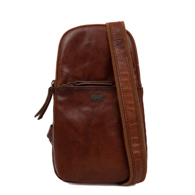 Bear Design Crossbody tas 'Melle' cognac - AD 42778