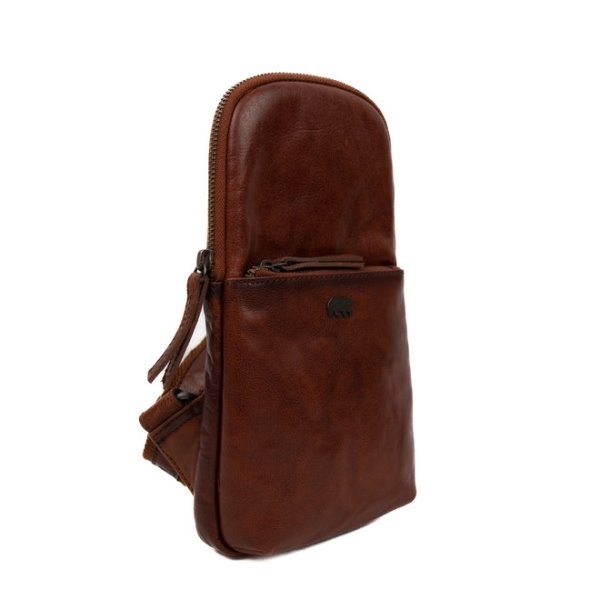 Bear Design Crossbody tas 'Melle' cognac - AD 42778