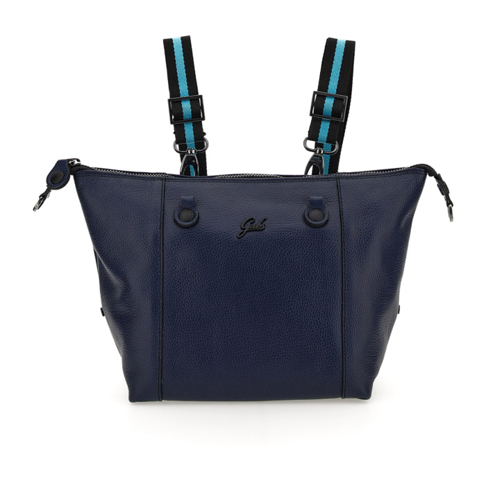 Gabs Cabrio shopper G3 PLUS in ink blue ruga zwart leer Size M