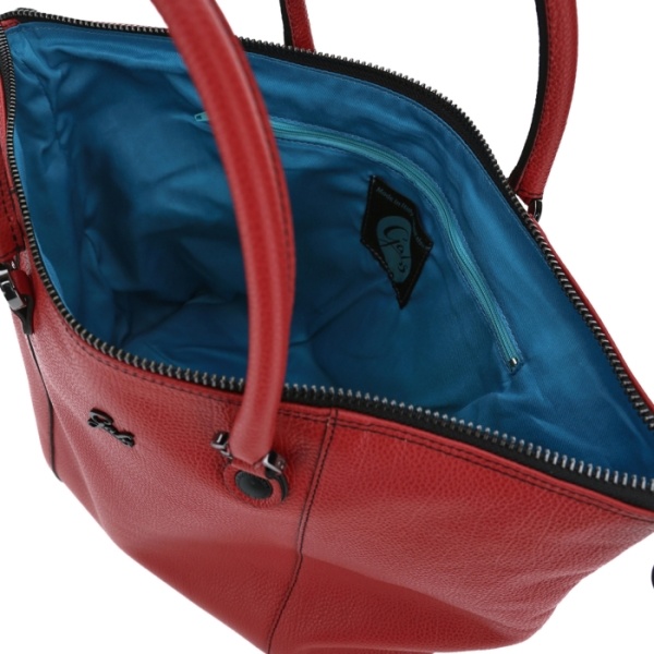 leren shoppingbag G3 PLUS SIZE  L Red