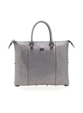 Leren Shopper G3  Plus  in Silver Rosa Size M