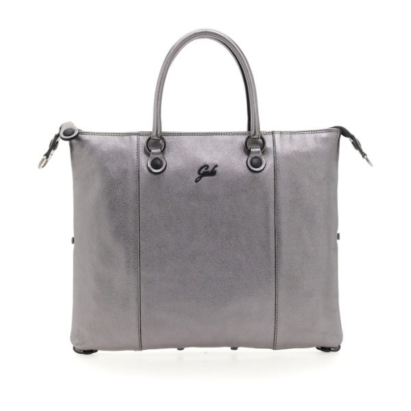 Gabs Leren Shopper G3  Plus  in Silver Rosa Size M